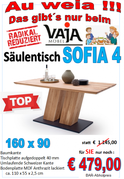 Säulentisch SOFIA 4